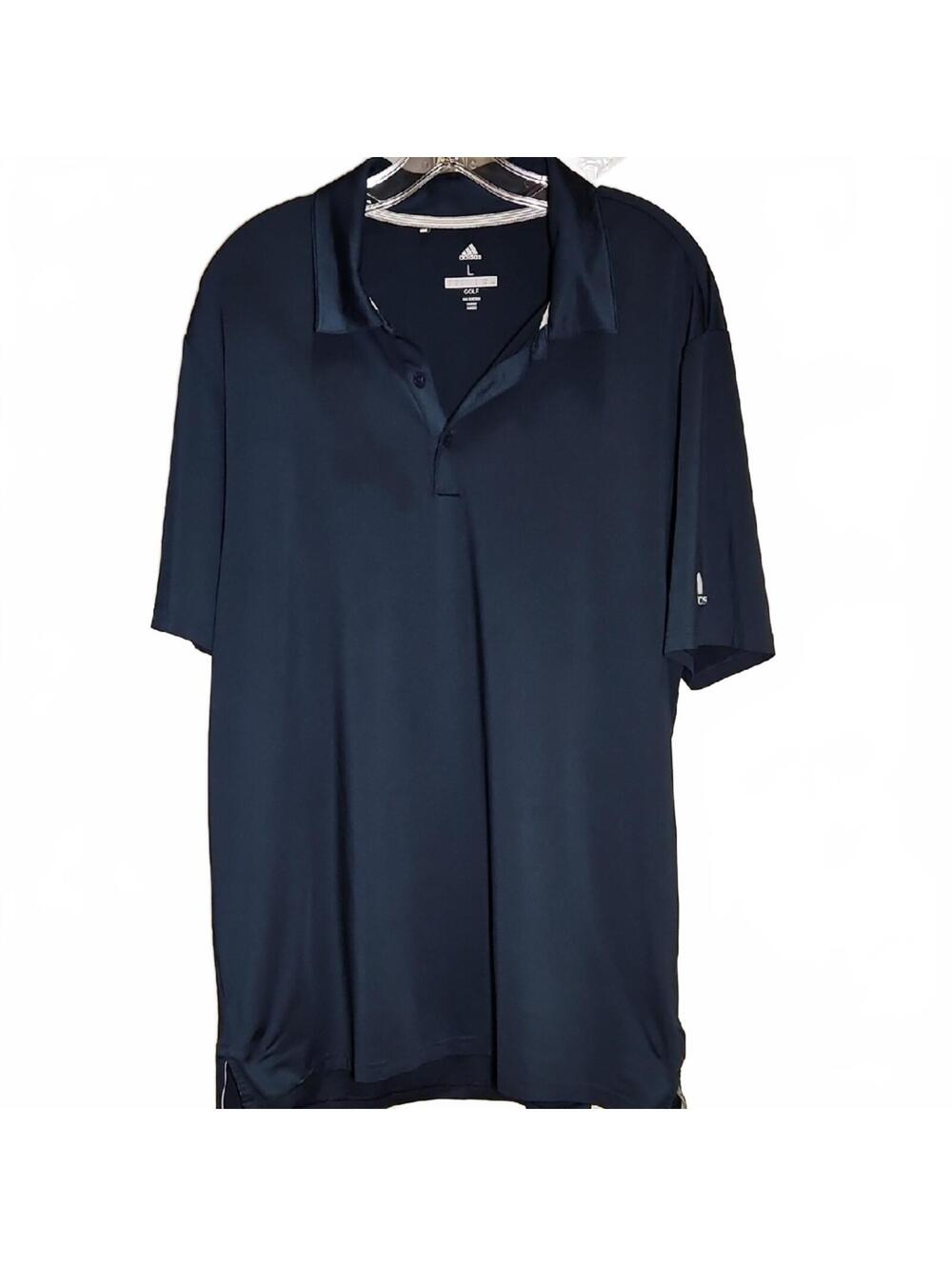 Adidas | Men's Dark Blue Polo Gold Shirt | L